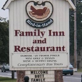 Bird-in-Hand Restaurant and surrounding village