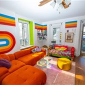 Colorful, Eclectic Retro-Inspired 120 year old Home