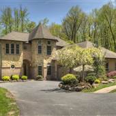 French Country Home on Wooded Lot